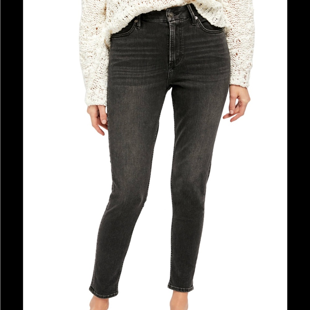 We The Free skinny black wash jeans size 25 Free People